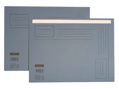 Vouwmap Quantore A4 ongelijke zijde 250gr blauw