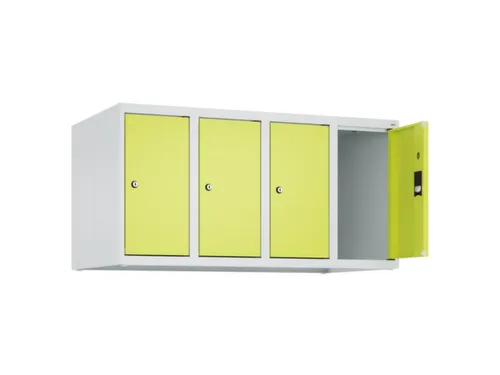opzetkast,v. locker,4vak.,vak B 250mm,HxBxD 500x1000x500mm,vleugeldeur