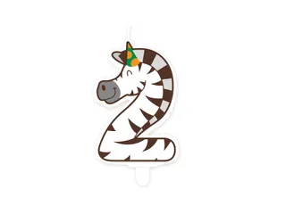 Jungle candle 2 Zebra - 2