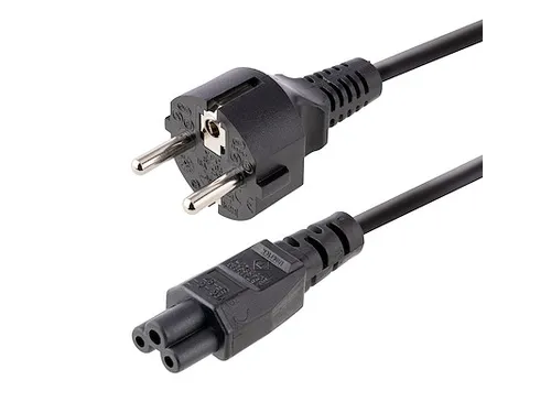 Laptop Stroomkabel 3 Meter EU Schuko Plug naar C5 Clover Leaf