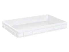 Euronorm Stapelkrat Pe 75x600x400mm 14liter Wit