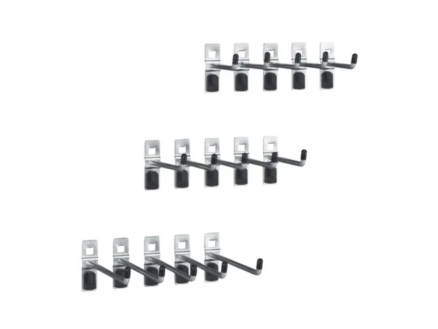 Assortiment De Supports P. Plaque De Rangement Perforée 15 Pièces