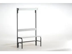 omkleedbank,HxLxD 1670x1015x375mm,alu. lijsten,RAL7016