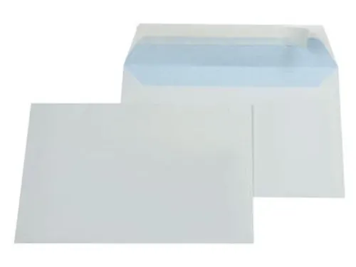 Envelop Wit 114x162mm plakstrip 80 grams 500 stuks