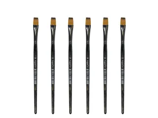 Penseel Kangaro Serie 341 plat Nr. 10 synthetisch doos 6 stuks - 1