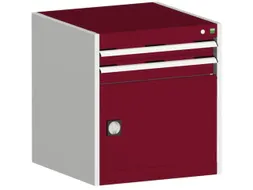 ladekast HxBxD 700x650x525mm 2laden RAL7035 front RAL3004