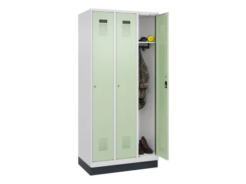 locker,HxBxD 1950x900x500mm,3vak,vak B 300mm,cil.-slot,sokkel