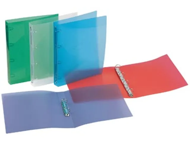 Viquel Ringmap A4 Propyglass 2 rings O-mech 30mm Pp 35mm Assorti Glans