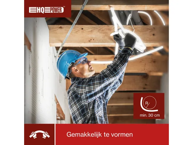 Flexibele led-lichtslang op haspel 30 Meter Koud WIT