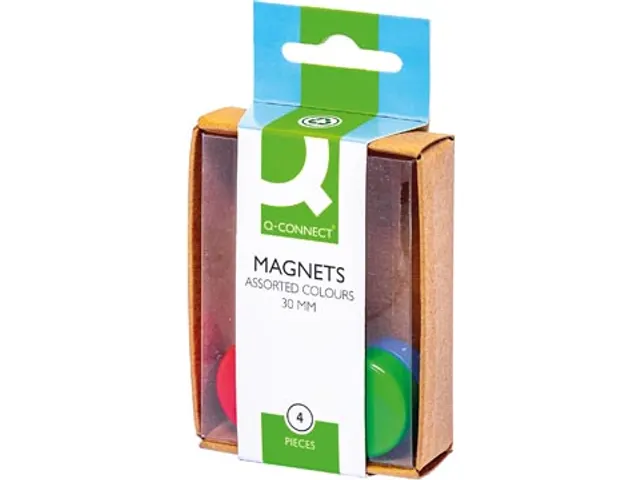 Magneten 25mm Geassorteerde Kleuren 4 Stuk
