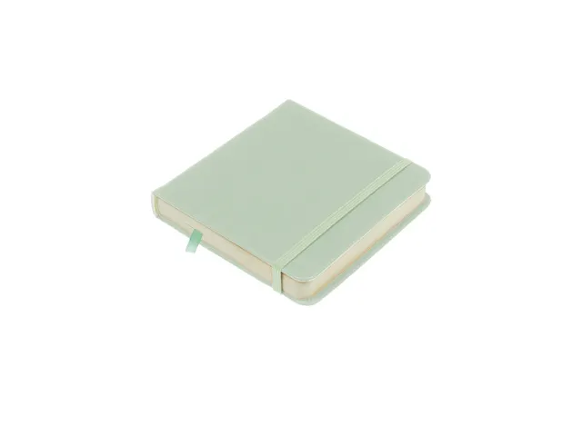 Schetsboek Kangaro 12x12cm mint PU hardcover 80 blad 140 grams roomwit