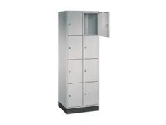 lockerkast,HxBxD 1950x620x500mm,2x4vakken,cil.-slot,sokkel