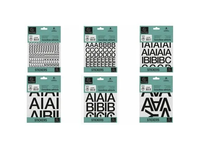 Zelfklevende letters (10mm) zwart