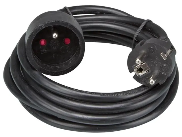 Verlengkabel 3 Meter Zwart 3G1.5 Penaarde