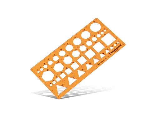 Sjabloon Standardgraph gecombineerd cirkels, hexagon, vierkant en tria