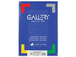 Gallery Witte Etiketten 48.9x29.6 mm Rechte Hoeken