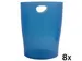 ECOBIN Papiermand 15 Liter Blauw Transparant