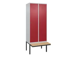 locker voor scheiding van kleding,HxBxD 2120x800x815mm,2vak