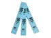 Garderobeblok 50 tickets 20x3 blauw