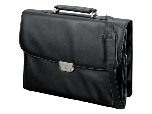 Aktetas Alassio CANTANA. Zwart kunstleer.