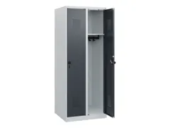 schoollocker,HxBxD 1530x600x500mm,2vak,vak B 300mm,draaigrendel