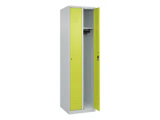 locker,HxBxD 1850x500x500mm,2vak,vak B 250mm,cil.-slot,staand op vloer - 2