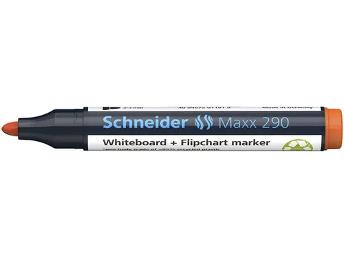 Boardmarker Schneider Maxx 290 ronde punt oranje 2-3mm