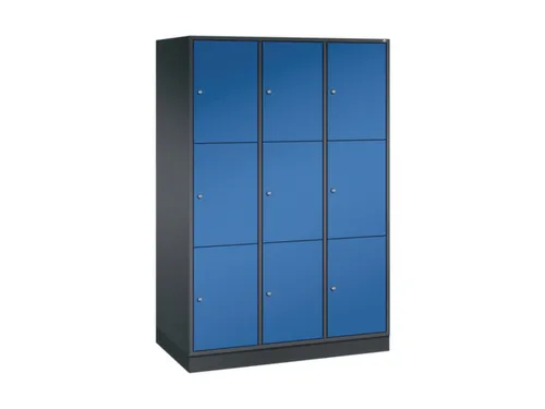 grootvolume-lockersysteem,HxBxD 1950x1220x600mm,3x3vakken,cil.-slot