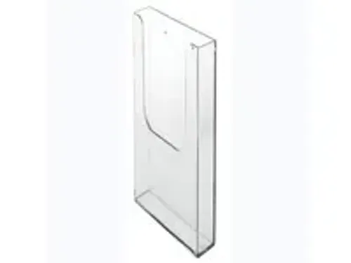 OUTLET Wandfolderhouder Acryl 1/3 A4 Staand Transparant Voordeelbundel