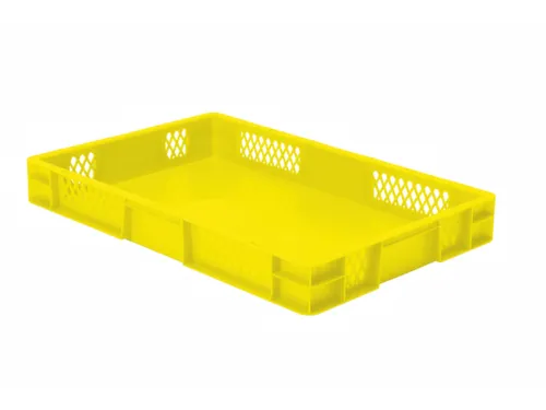 Euronorm-Stapelbak 14.5l H X L X B 75x600x400mm Geel