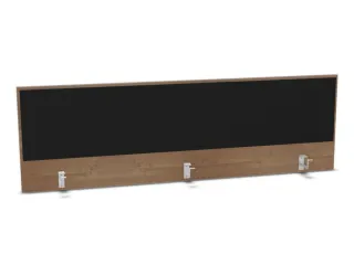 opzetpaneel,v. bureau,aanbouw achter,B 1800mm,NT-cherry,BN8033-zwart - 1