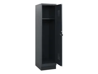 schoollocker,HxBxD 1630x400x500mm,1vak,vak B 400mm,draaigrendel,sokkel - 1