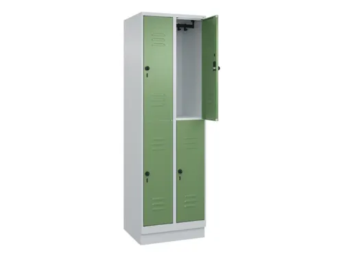 dubbeldekse locker,HxBxD 1950x600x500mm,2x2vak.,vak B 300mm