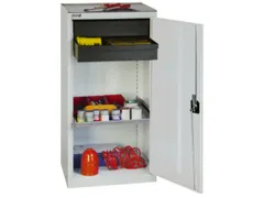 Gereedschapskast Hxbxd 1000x500x500mm 1legbord 2laden Ral7035