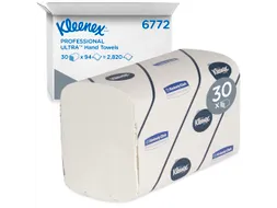 Handdoek Kleenex Ultra i-vouw 2-laags 21,5x41,5cm 30x94stuks wit 6772