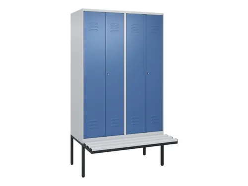 locker voor scheiding van kleding,HxBxD 2120x1200x815mm,4vak