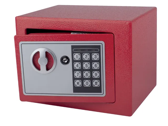 Kluis Pavo mini elektronisch 230x170x170mm rood