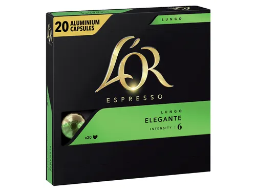 Koffiecups L'Or espresso Lungo Elegante 20 stuks