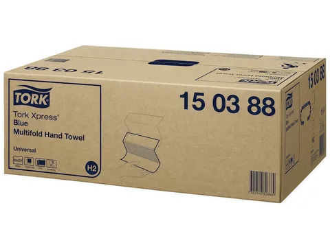 Tork 150388 H2 Xpress Multifold Handdoek Universal 2-laags Blauw