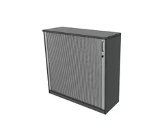 jaloeziedeurkast,HxBxD 1155x1200x445mm,2xhouten vloer,MS-donkergrijs