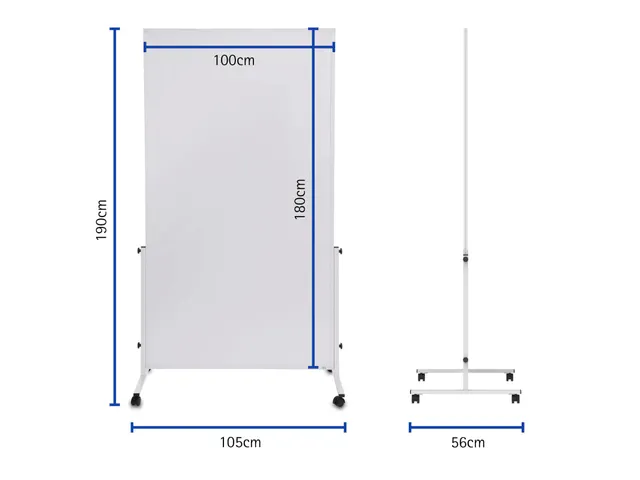 Mobiel Whiteboard MAULsolid Easy2move 100x180cm