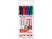 Viltstift edding 3000 creatief rond 1.5-3mm assorti blister à 4 stuks