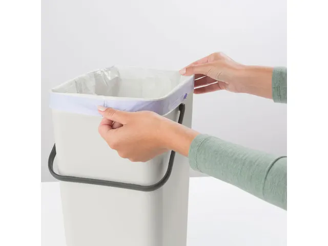 Afvalemmer Sort & Go 16 Liter Lichtgrijs