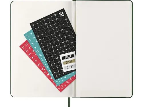 Agenda 2027 Moleskine 12M Weekly 7dag/1pagina large hc myrtle green