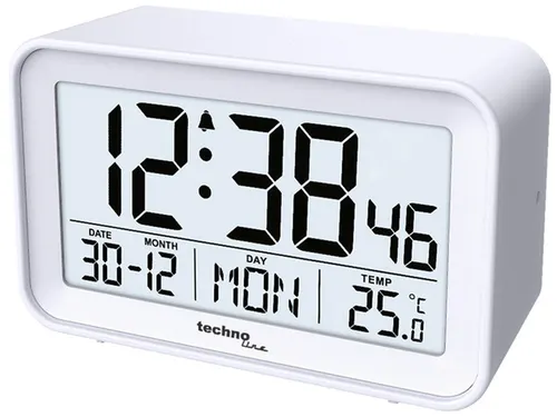 Wekker Technoline WT 497 105x70x45mm wit