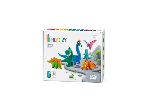 Hey Clay Klei set Dinos 15 delen