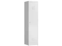 garderobekast,HxBxD 1800x415x500mm,1vak,klink,sokkel,front RAL9003