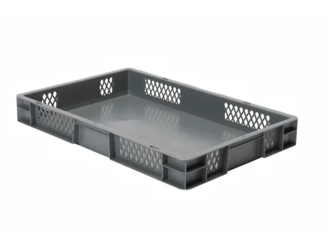 Euronorm-Stapelbak 14.5l H X L X B 75x600x400mm Grijs