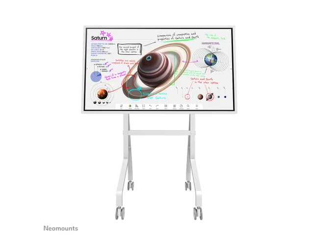 Support sol mobile écran 55-65 inch Neomounts MOVE Go Flip FL50-515WH