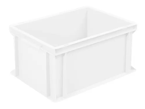 Euronorm Stapelkrat Pe Hxlxb 220x400x300mm 21liter Gesloten Wit